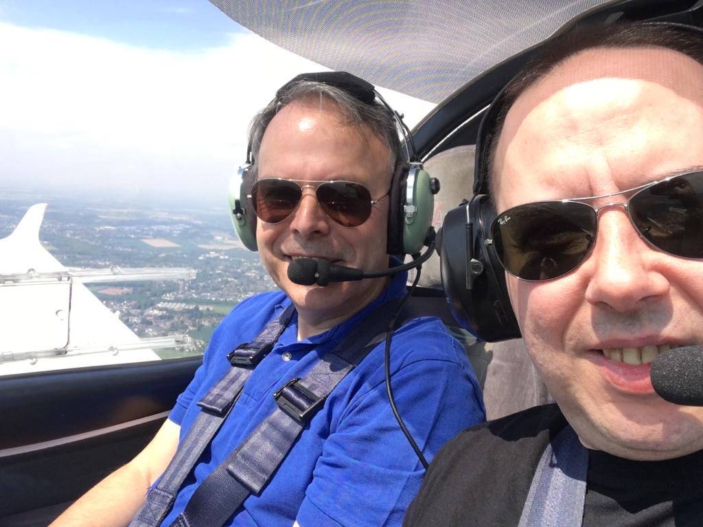 Telmo's first flight with Walter